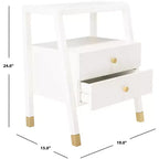 Mesa auxiliar Cove de 2 cajones y 1 estante - ACC6602 - Safavieh