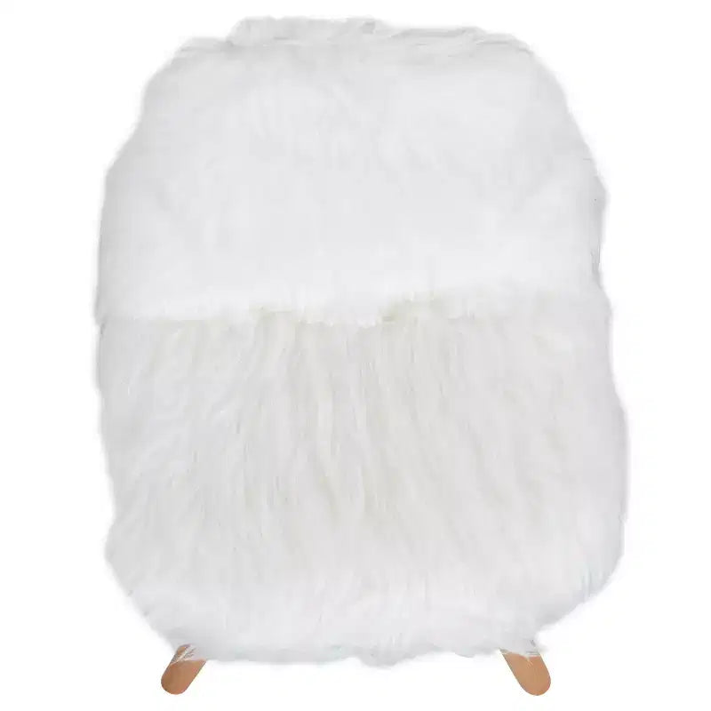Emma and Oliver Sillón decorativo infantil de pelo sintético con diseño de perro, paquete de 4 unidades - Silla de escritorio - Silla para sala de juegos