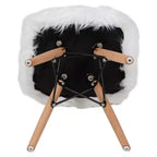 Emma and Oliver Sillón decorativo infantil de pelo sintético con diseño de perro, paquete de 4 unidades - Silla de escritorio - Silla para sala de juegos