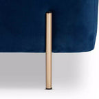 Banco de Almacenamiento Rockwell Velvet Metal - Baxton Studio