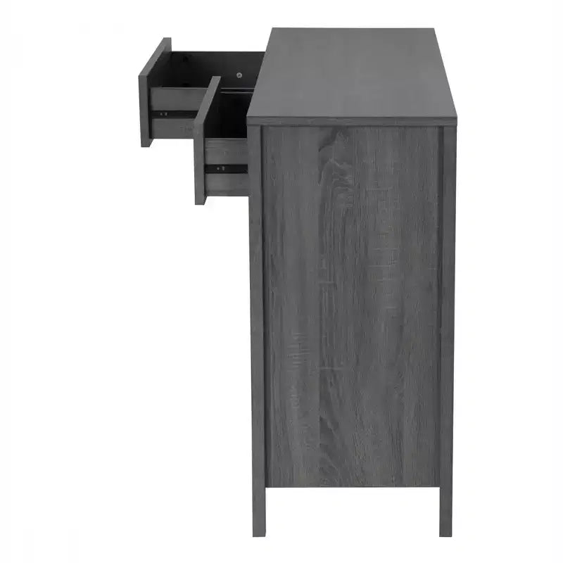 FC Design Aparador con Alacena de Almacenamiento de 47W, Armario Auxiliar para Comedor, Mesa Buffet con Dos Alacenas y Cajones
