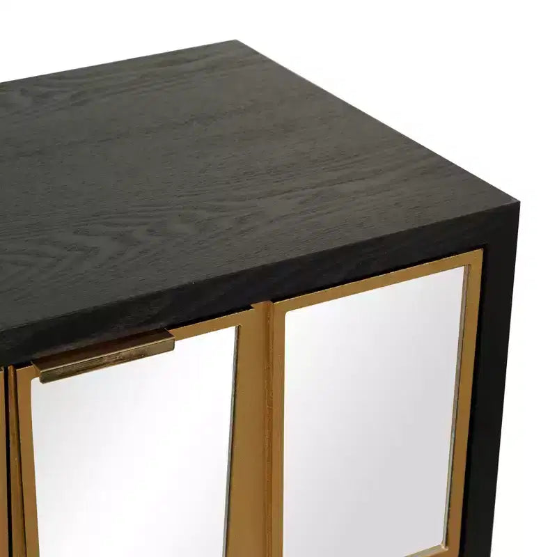 Gabinete Glam de Madera con Espejo - Olivia & May