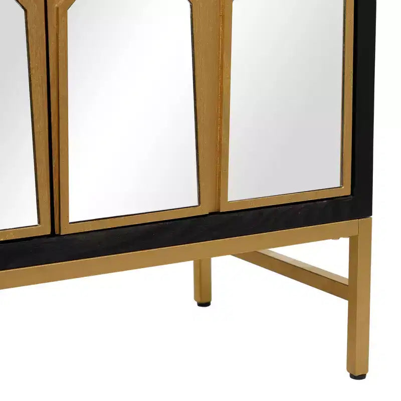Gabinete Glam de Madera con Espejo - Olivia & May