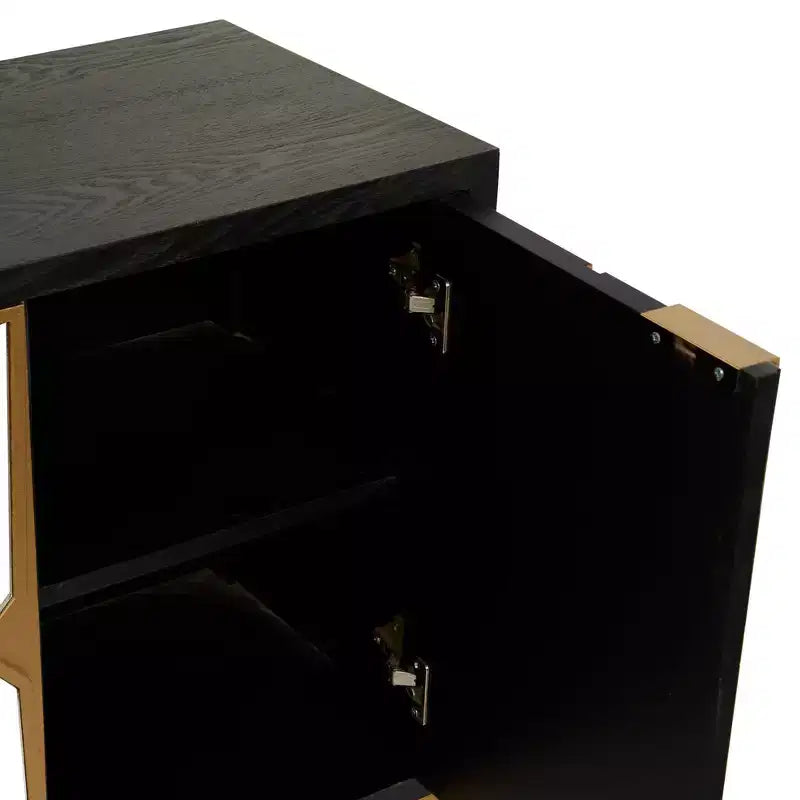 Gabinete Glam de Madera con Espejo - Olivia & May
