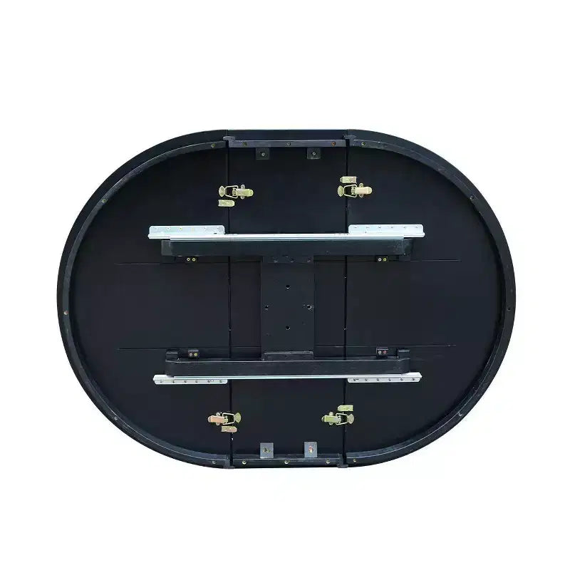 Mesa de comedor de pedestal Kent Round Top de 36 pulgadas con 12 hojas - International Concepts