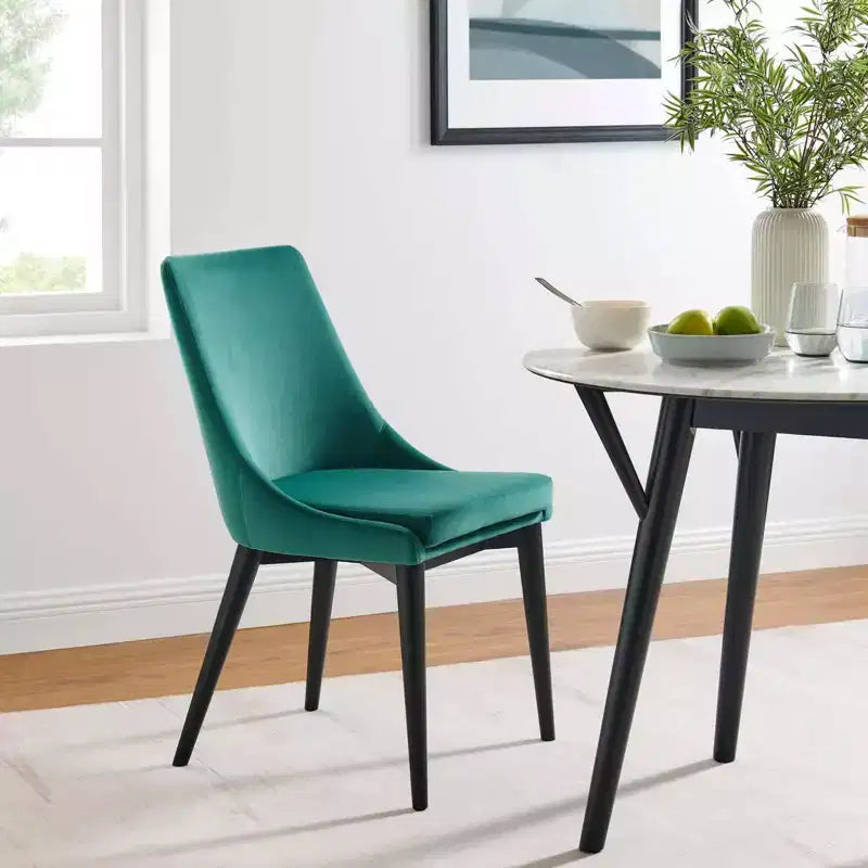 Silla de comedor Viscount de terciopelo de alto rendimiento - Modway