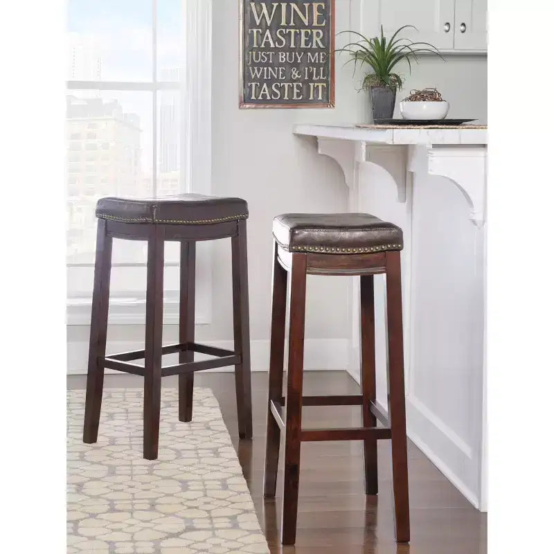 Juego de 2 taburetes de bar Claridge - Linon
