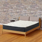 Continental Sleep, colchón híbrido con espuma viscoelástica tipo «pillow top» de firmeza media de 9 pulgadas, compatible con camas ajustables
