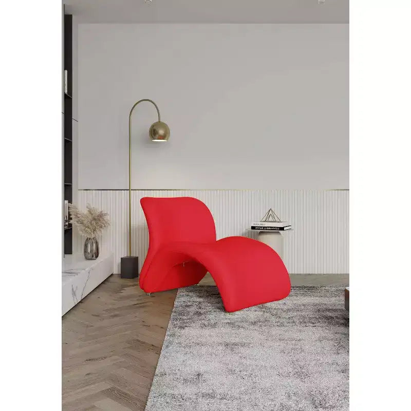 Juego de 2 sillones decorativos Rosebud de mezcla de lana - Manhattan Comfort