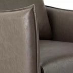 Juego de 2 sillones de cuero vegano con patas de metal Felix Upholstery para sala de estar | KARAT HOME
