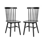 Juego de 2 sillas de comedor Windsor de grado comercial Ingrid de Flash Furniture, sillas de comedor de restaurante de madera maciza sin brazos con respaldo de husillo