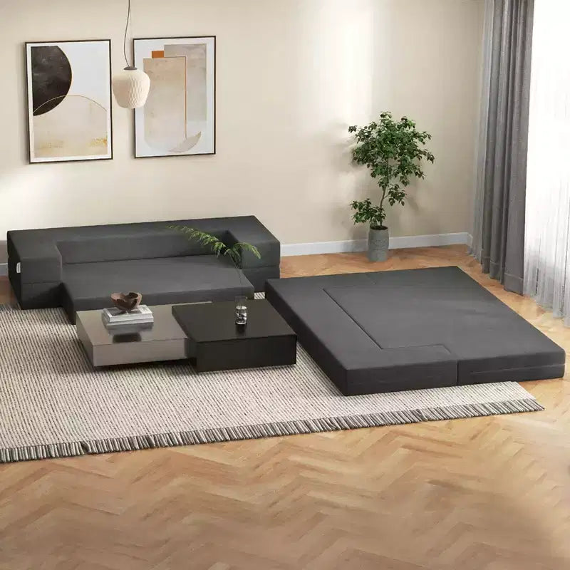 Sofá cama plegable Costway de 8 pulgadas con espuma de alta densidad y funda lavable, tamaño individual/queen