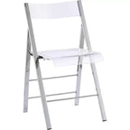 InterSpaceLiving Kasper Flex Silla plegable de lujo moderna de acrílico y lucita, paquete de 2