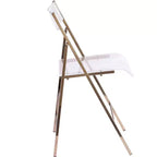 Sillas Plegables Modernas de Lujo InterSpaceLiving Kasper Flex Acrílico Lucite PK