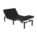 Emma and Oliver Custom Adjustable Bed Base with Motorized Dual Head and Foot Incline and Quick and Easy Assembly