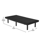 Base de cama ajustable personalizada Emma y Oliver con inclinación motorizada dual de cabecera y pie y montaje rápido y sencillo