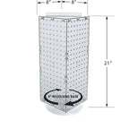 Expositor de mostrador giratorio de cuatro caras con ganchos de Azar Displays