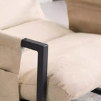 FERPIT Silla auxiliar tapizada con estructura metálica estilo moderno