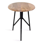 Mesa auxiliar redonda de madera Kate y Laurel Pallson, 18x18x22, Natural