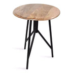 Mesa auxiliar redonda de madera Kate y Laurel Pallson, 18x18x22, Natural