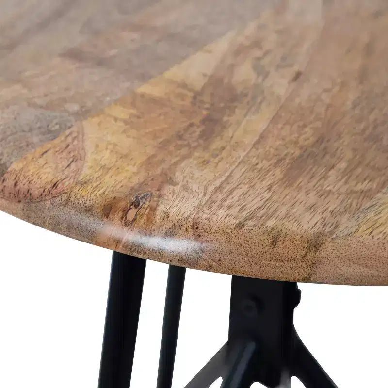 Mesa auxiliar redonda de madera Kate y Laurel Pallson, 18x18x22, Natural