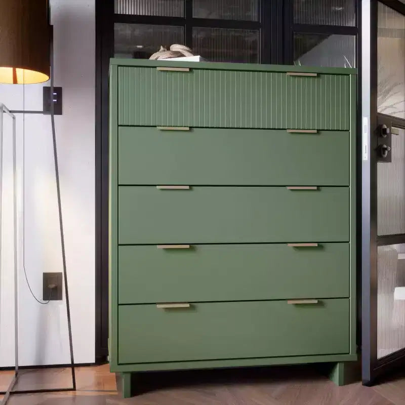 Cómoda alta moderna Granville de 5 cajones - Manhattan Comfort