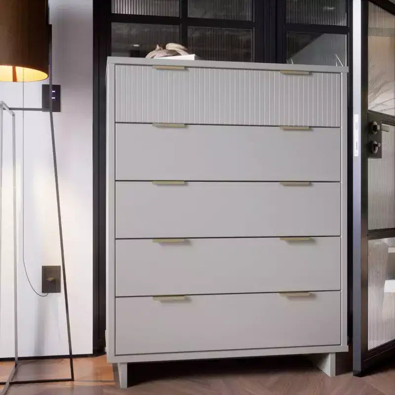 Cómoda alta moderna Granville de 5 cajones - Manhattan Comfort