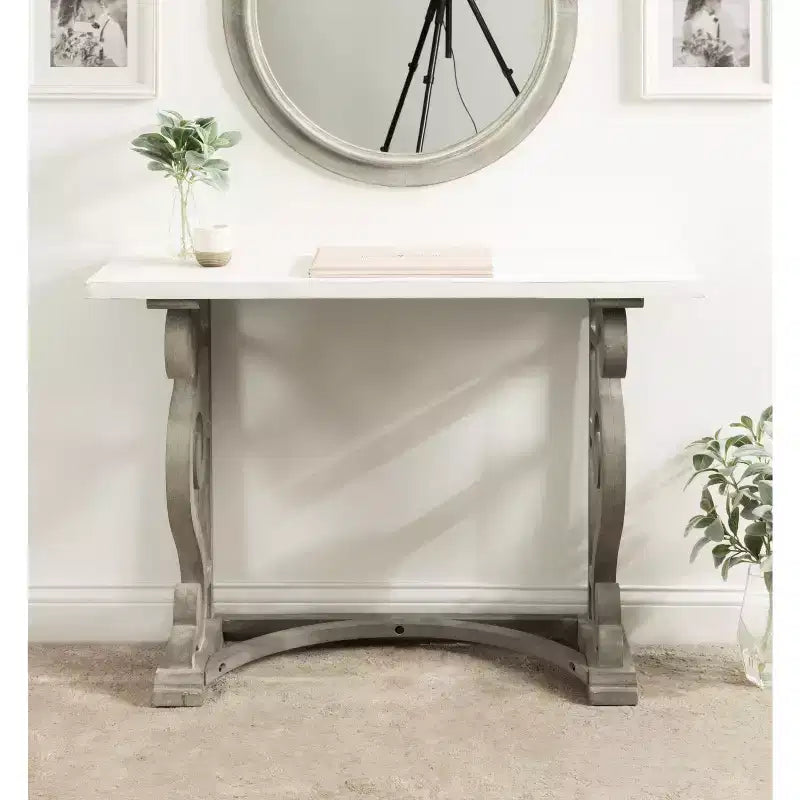 Mesa de consola de madera Kate y Laurel Wyldwood