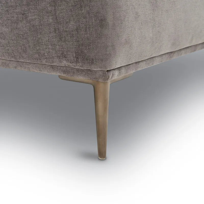 Sofá seccional de tela de 113" con diván