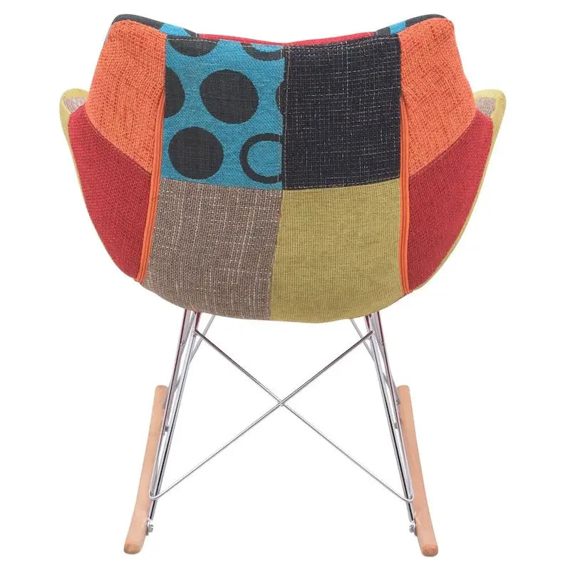 Mecedora tapizada en poliéster para lactancia - Sillón moderno con reposabrazos para el hogar, la sala de estar y el dormitorio