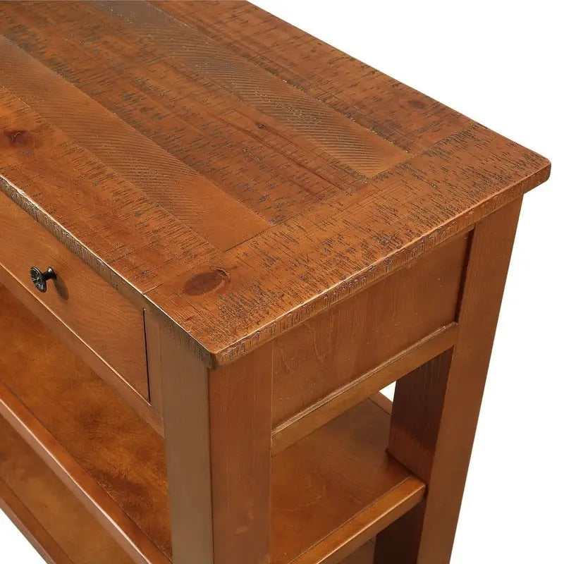 Mesa de consola con 3 cajones y 2 estantes abiertos