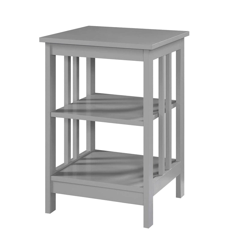 Mesa auxiliar de misión con estantes