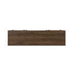 Mueble de TV rústico de madera maciza de 66 pulgadas con puertas corredizas de granero