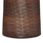 Mesa auxiliar de madera maciza - 12.6" P x 12.6" A x 17.7" Al, completamente ensamblada