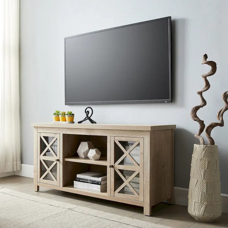 Mueble para TV de 47 pulgadas con armarios de almacenamiento