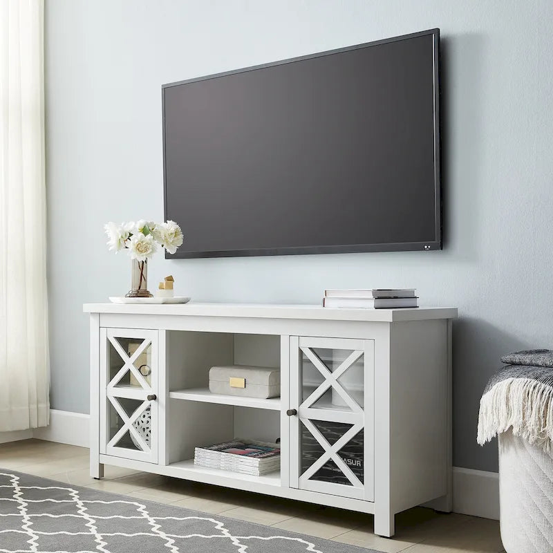 Mueble para TV de 47 pulgadas con armarios de almacenamiento