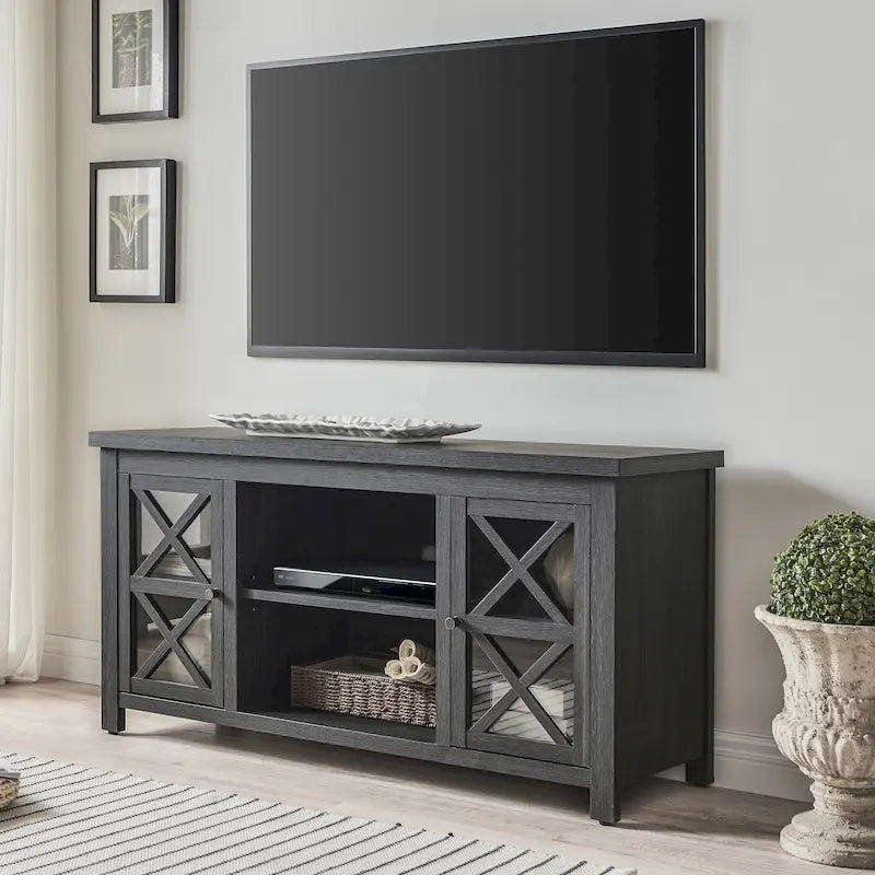 Mueble para TV de 47 pulgadas con armarios de almacenamiento