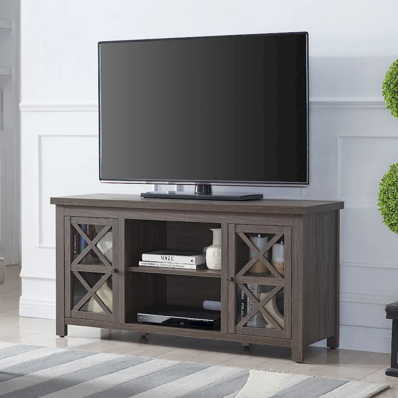 Mueble para TV de 47 pulgadas con armarios de almacenamiento