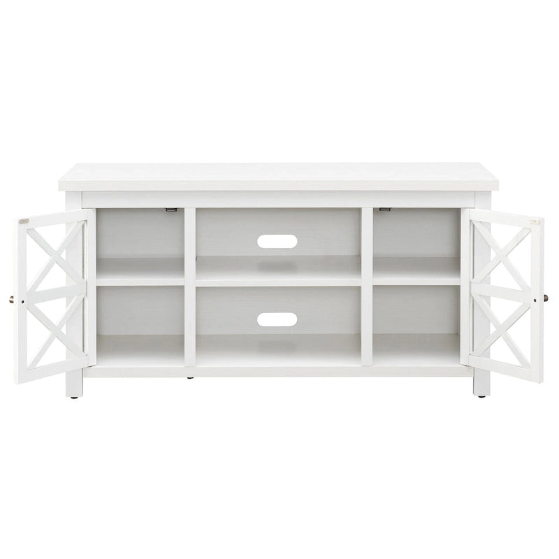 Mueble para TV de 47 pulgadas con armarios de almacenamiento