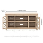 Mueble para TV de 47 pulgadas con armarios de almacenamiento