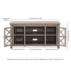 Mueble para TV de 47 pulgadas con armarios de almacenamiento