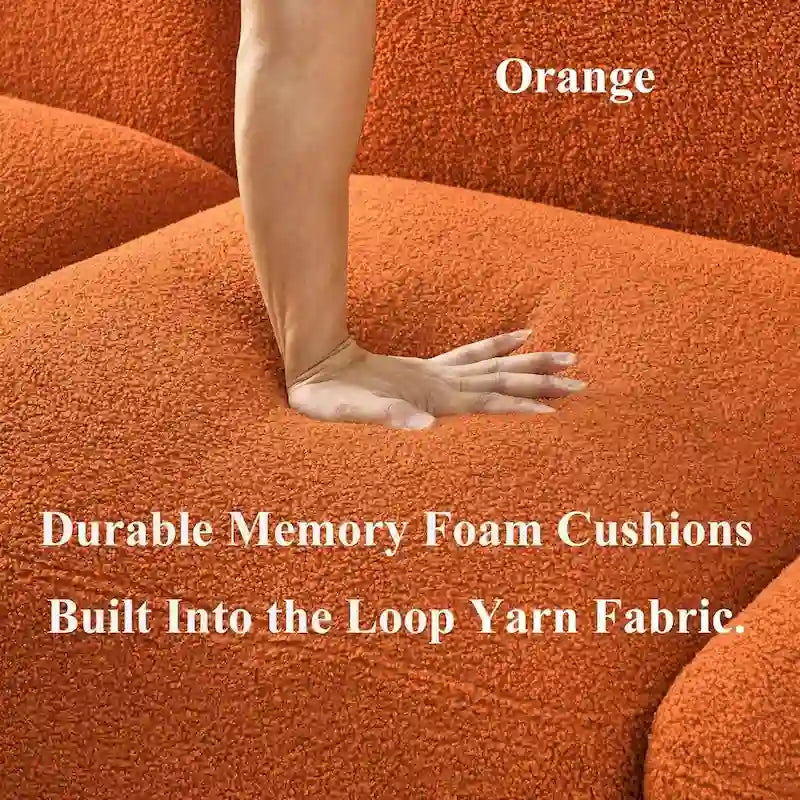 Sofá seccional modular en forma de L con chaise longue, 3 plazas