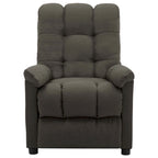 Sillón reclinable de tela - Gris topo, 29.1 x 38.9 x 40.1 pulg.