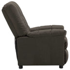 Sillón reclinable de tela - Gris topo, 29.1 x 38.9 x 40.1 pulg.