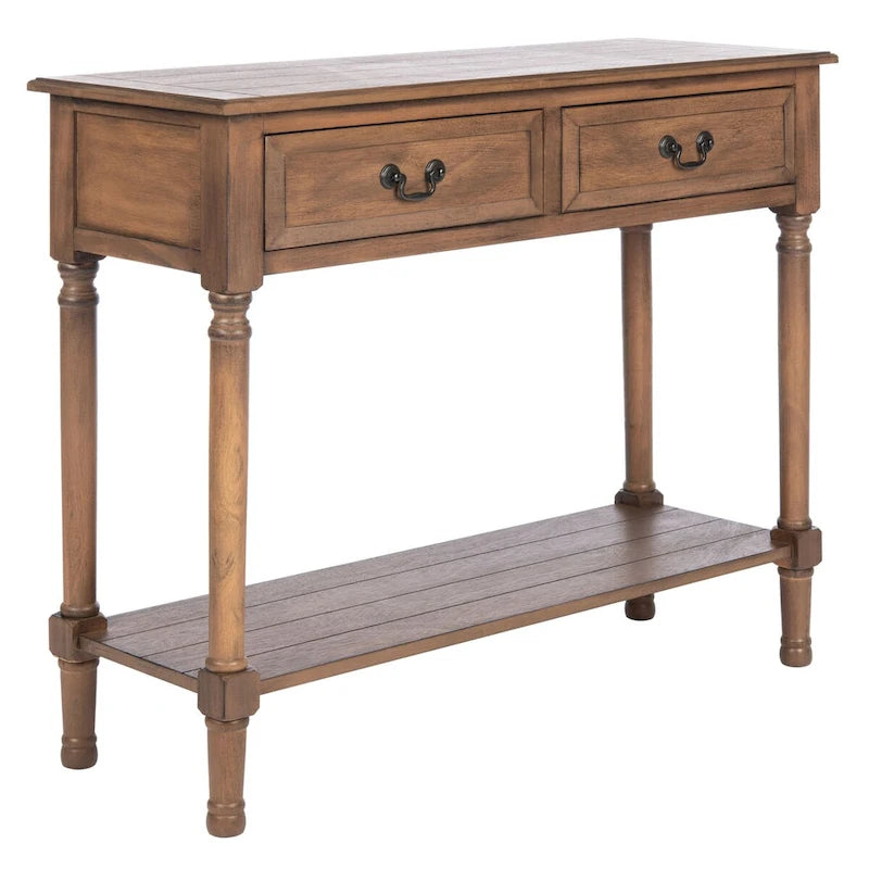 Mesa consola de 2 cajones - 35.5"An x 13"Prof x 29.5"Al