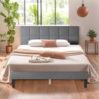 Base de cama tapizada con cabecero – Individual/Matrimonial/Queen