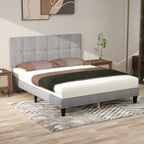 Base de cama tapizada con cabecero – Individual/Matrimonial/Queen