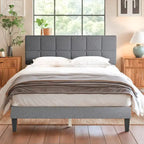 Base de cama tapizada con cabecero – Individual/Matrimonial/Queen
