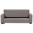 Sofá Cama con Respaldo Reclinable, Portavasos y Almohadas