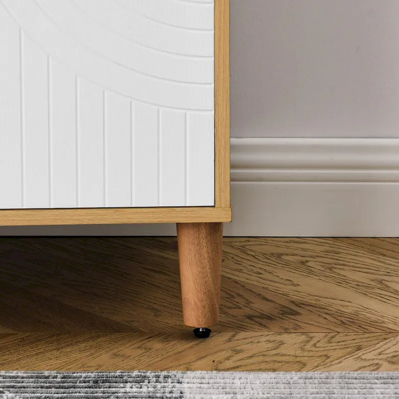 Mueble de Almacenamiento Independiente con 2 Puertas y Estantes Ajustables